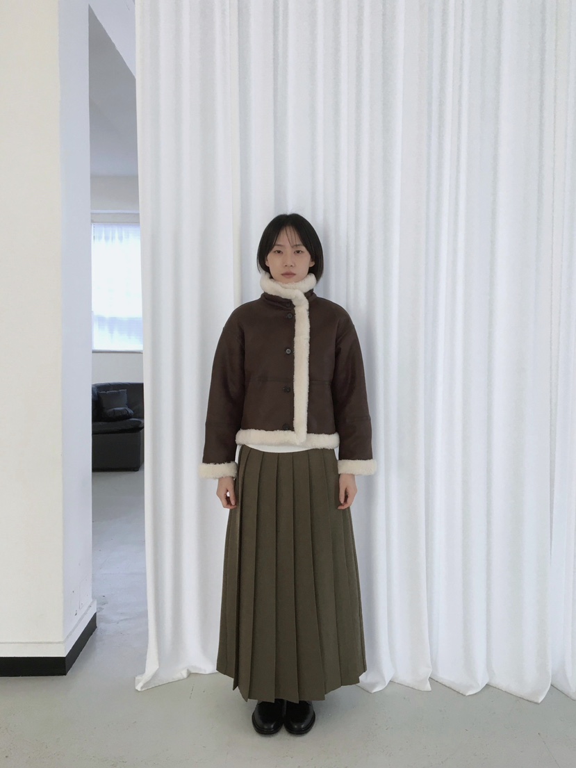 CCW東大門㊣實拍女裝新品時尚25秋冬熱賣人氣推薦職業短款大衣CCW--NYUNYU短款大衣