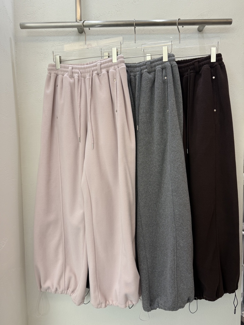 MOST OF ALL U東大門㊣代購女裝新款時尚推薦休閑褲抓絨MOST OF ALL U休閑褲