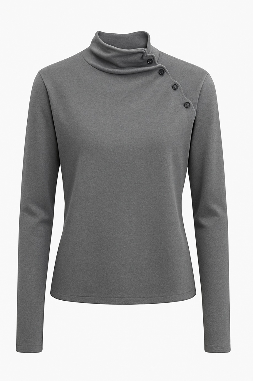 MADEMOISELL東大門㊣代購女裝新款推薦25秋冬長袖T恤Sale褶皺MADEMOISELL長袖T恤圖色2