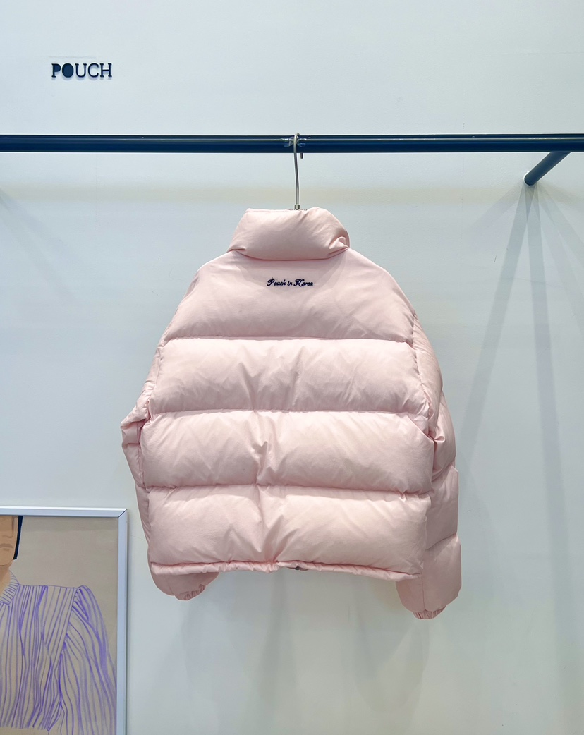 POUCH韓國直郵㊣女士新品25秋冬真品職業休閑推薦短款羽絨服POUCH短款羽絨服