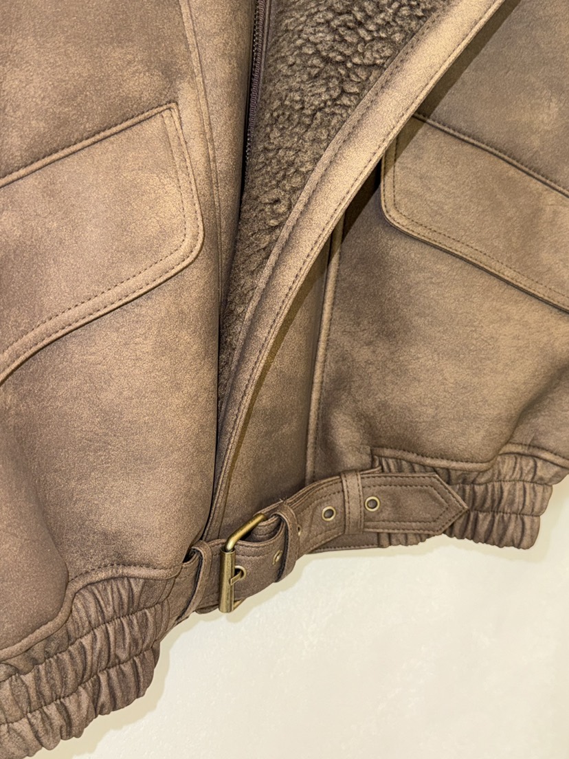 MOST OF ALL U韓國代購㊣女士新品時尚真品休閑夾克羊毛MOST OF ALL U夾克