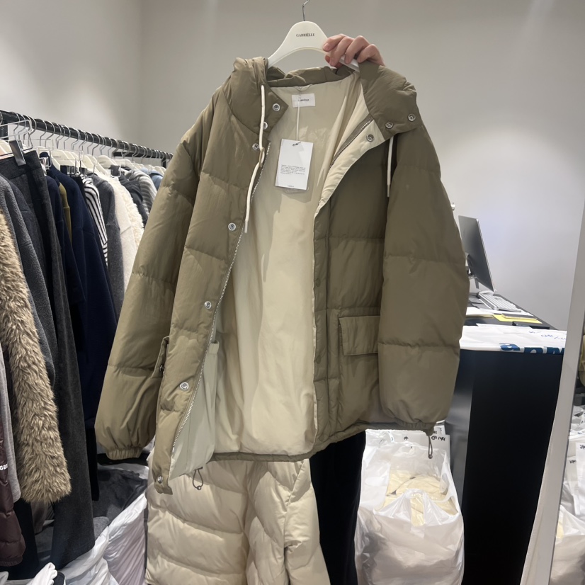 GABRIELLE東大門㊣實拍女裝新品人氣休閑熱賣職業短款羽絨服絨GABRIELLE短款羽絨服圖色2