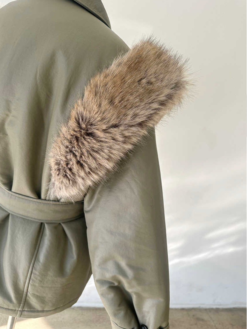 JOURNEY韓國直郵㊣女裝新款休閑人氣時尚真品推薦25秋冬夾克皮草JOURNEY夾克