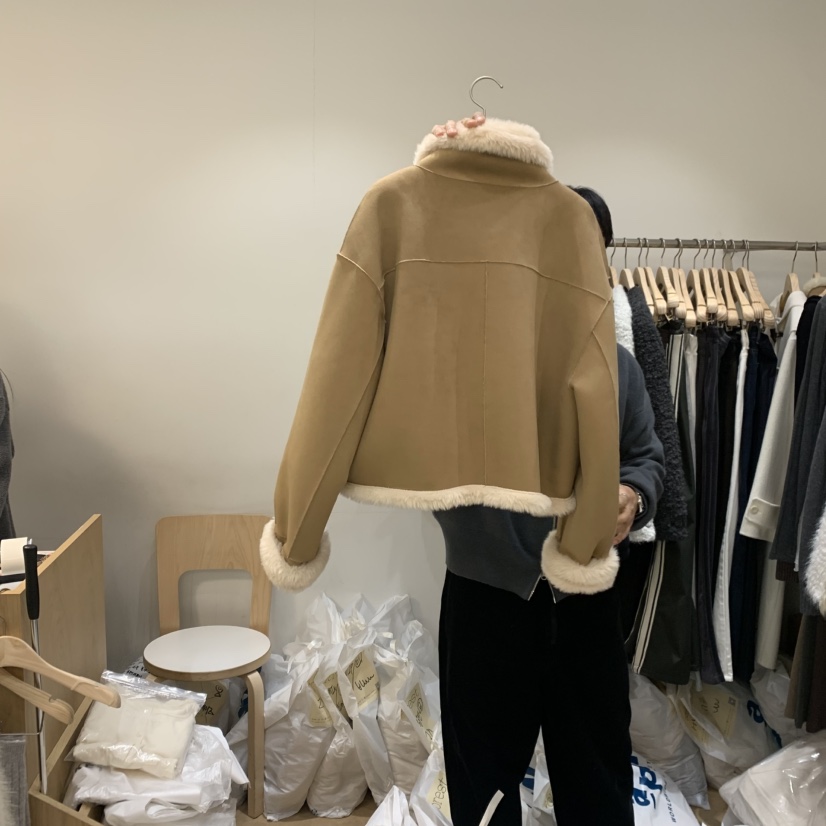 FOREST東大門㊣代購女裝新品職業時尚熱賣真品休閑短款大衣FOREST短款大衣