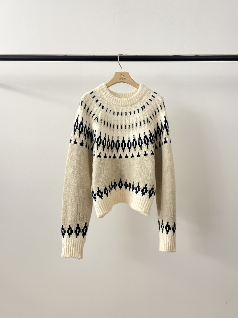 LOGON韓國直郵㊣女裝新品時尚職業休閑熱賣推薦25秋冬人氣毛衣LOGON毛衣圖色2