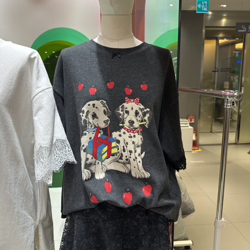 MINI UNNI東大門㊣實拍女士新品人氣熱賣推薦時尚休閑職業T恤MINI UNNIT恤圖色2