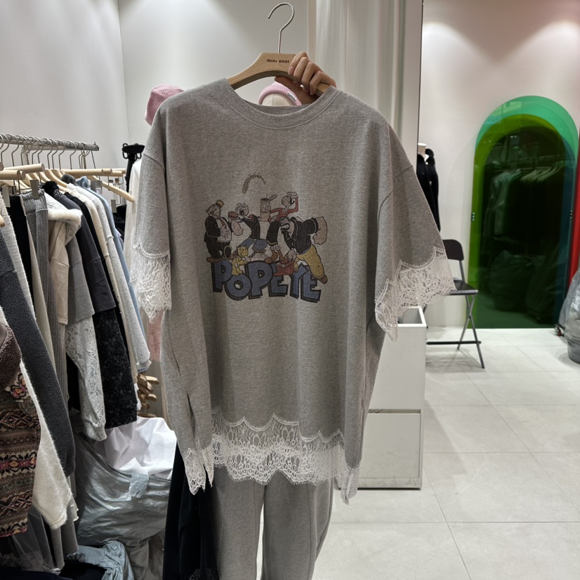 MINI UNNI東大門㊣直郵女裝新品時尚25秋冬職業人氣推薦T恤MINI UNNIT恤圖色2