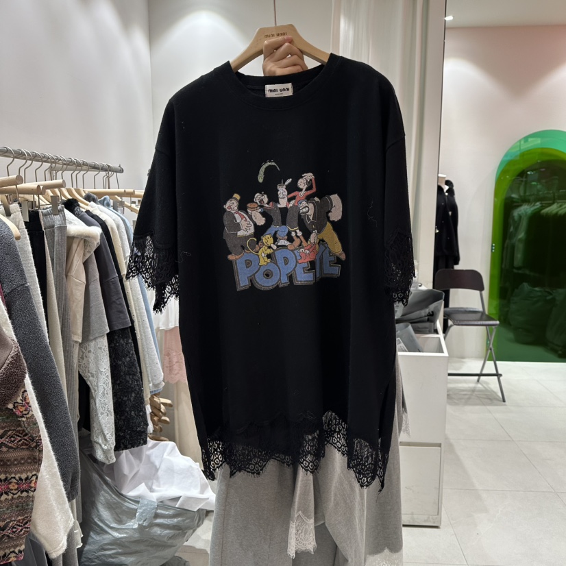 MINI UNNI東大門㊣直郵女裝新品時尚25秋冬職業人氣推薦T恤MINI UNNIT恤圖色3