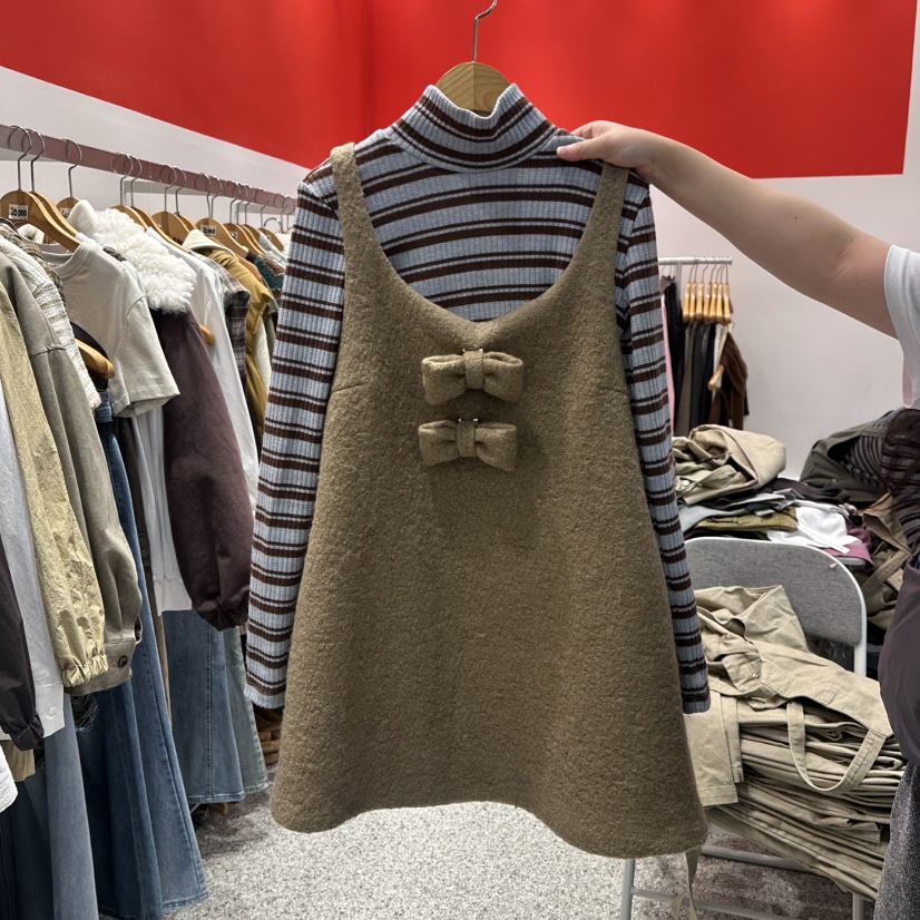 ATPZ東大門㊣直郵女士新款人氣25秋冬時尚職業連衣裙不含內搭ATTENTION PLEAES連衣裙圖色2