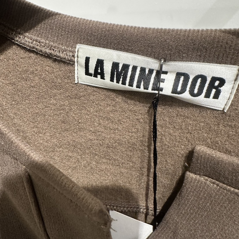 LAMINEDOR韓國代購㊣女士新品25秋冬時尚職業人氣推薦衛衣加絨LA MINE DOR衛衣