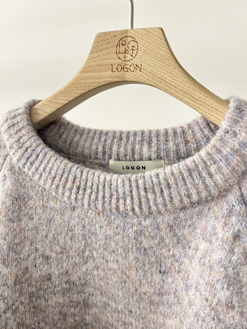 LOGON東大門㊣實拍女裝新款25秋冬職業人氣休閑毛衣不含內搭LOGON毛衣