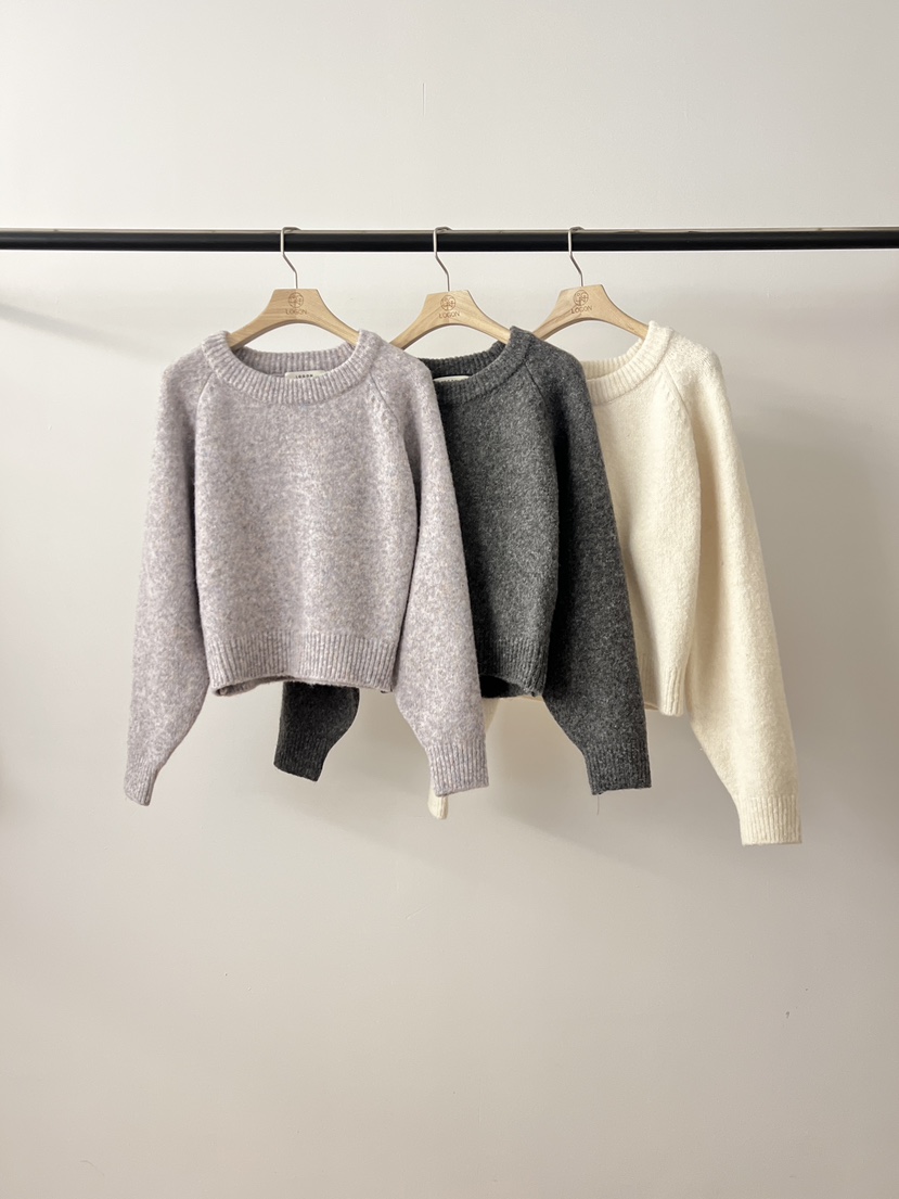 LOGON東大門㊣實拍女裝新款25秋冬職業人氣休閑毛衣不含內搭LOGON毛衣