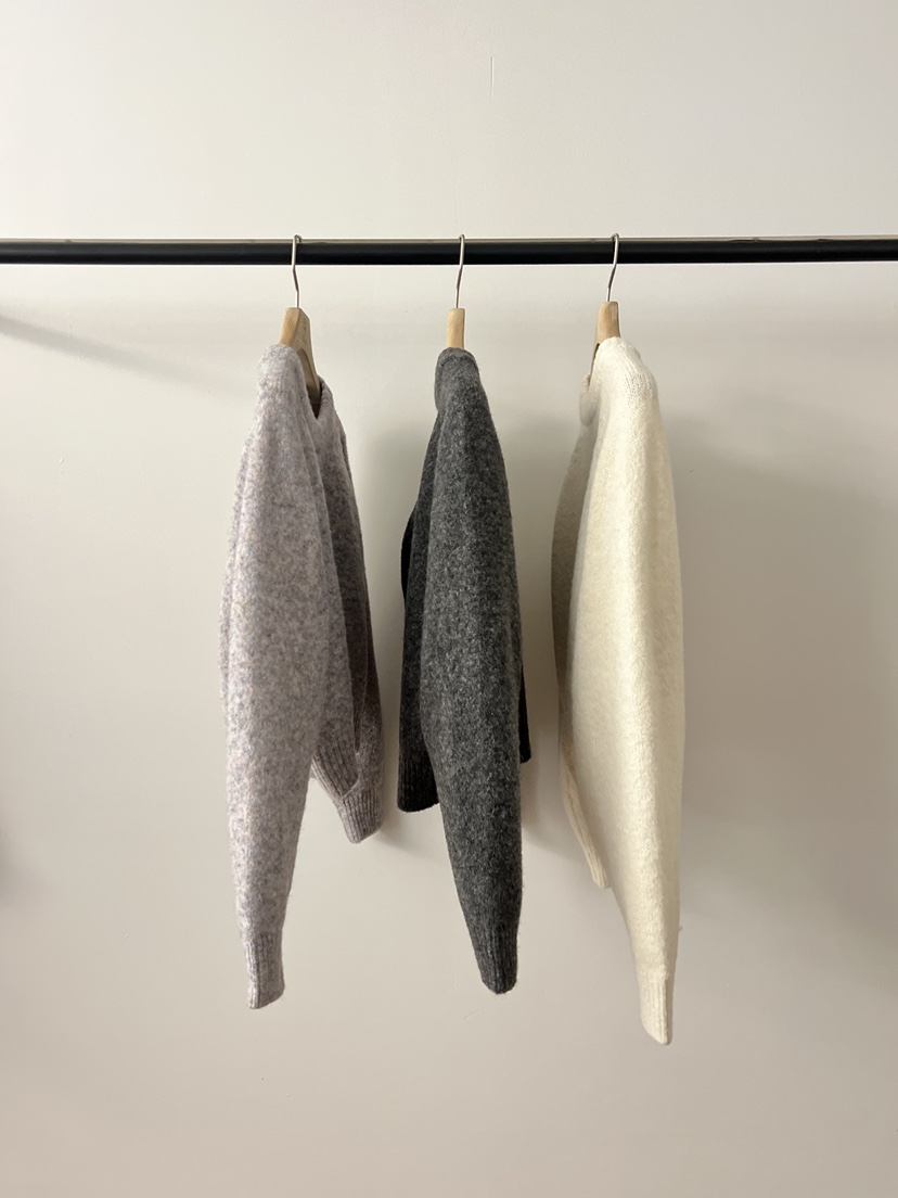 LOGON東大門㊣實拍女裝新款25秋冬職業人氣休閑毛衣不含內搭LOGON毛衣