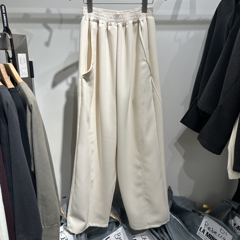 LAMINEDOR東大門㊣代購女士新品熱賣推薦時尚職業25秋冬休閑褲LA MINE DOR休閑褲圖色1