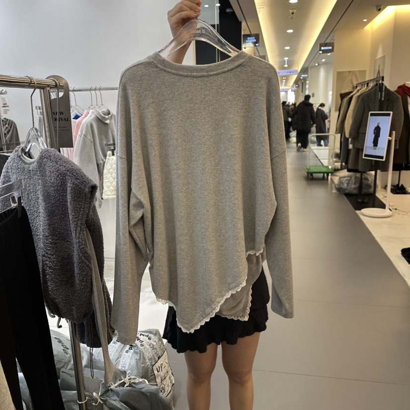 JENNIE東大門㊣直郵女士新品時尚人氣職業25秋冬推薦長袖T恤JENNIE/VENEFIT長袖T恤