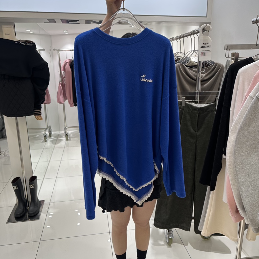 JENNIE東大門㊣直郵女士新品時尚人氣職業25秋冬推薦長袖T恤JENNIE/VENEFIT長袖T恤圖色2