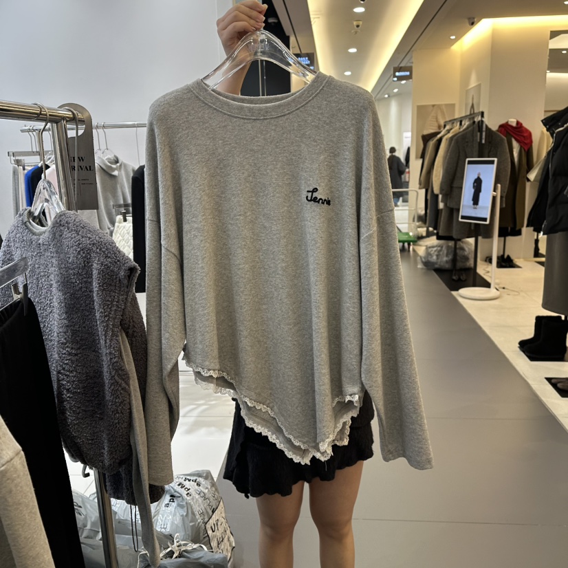 JENNIE東大門㊣直郵女士新品時尚人氣職業25秋冬推薦長袖T恤JENNIE/VENEFIT長袖T恤圖色3