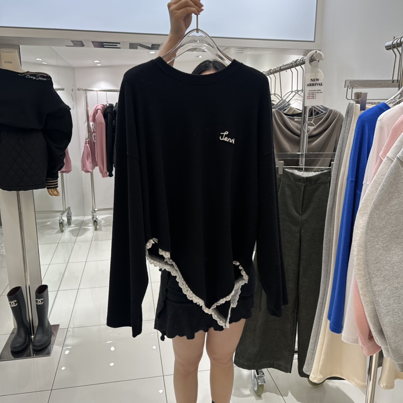 JENNIE東大門㊣直郵女士新品時尚人氣職業25秋冬推薦長袖T恤JENNIE/VENEFIT長袖T恤圖色4