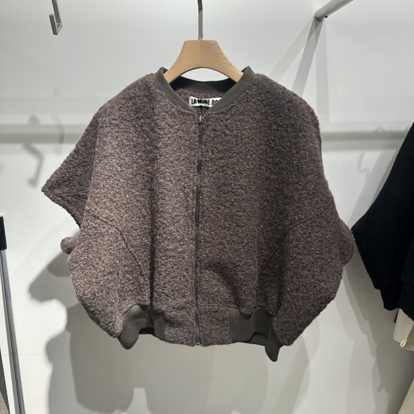 LAMINEDOR韓國直郵㊣女裝新品人氣熱賣時尚25秋冬推薦馬甲羅紋LA MINE DOR馬甲圖色2