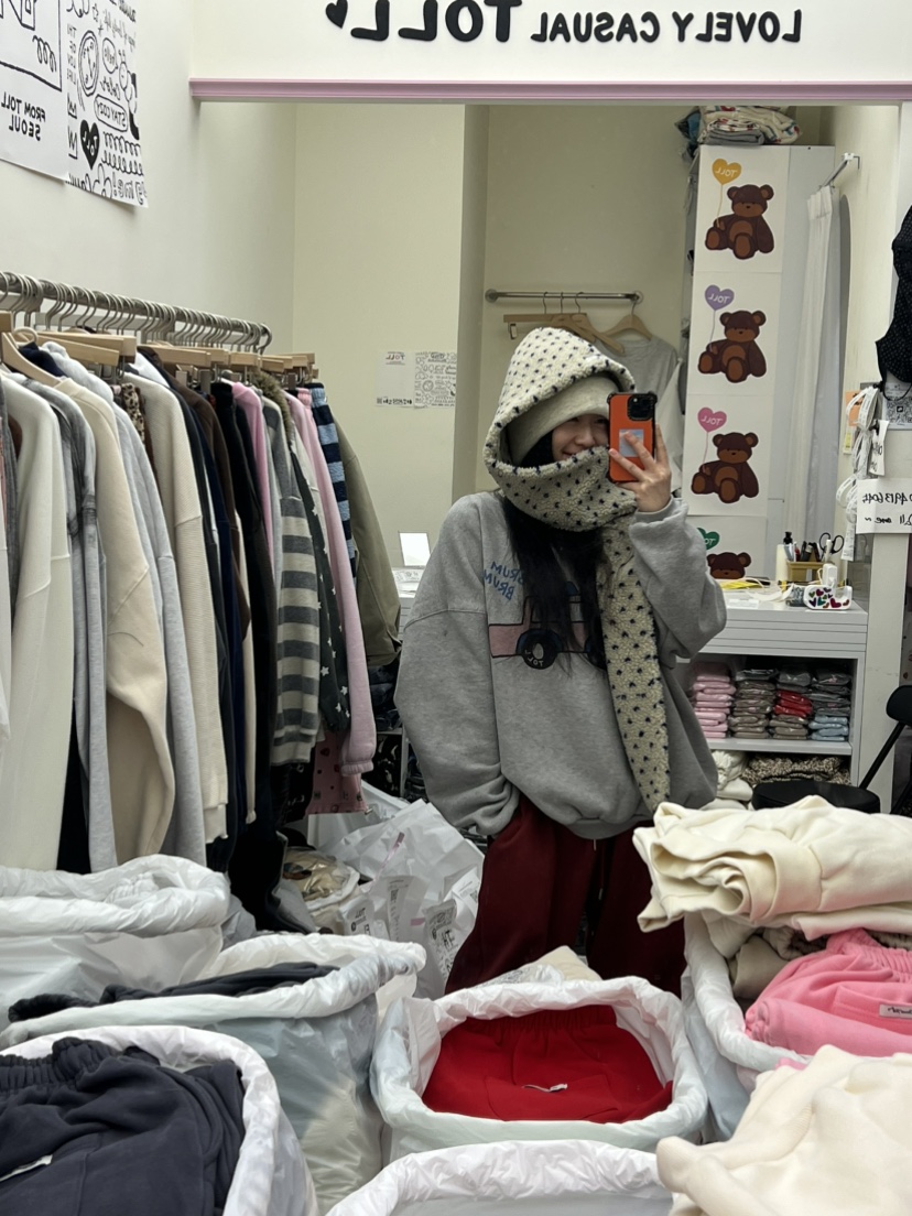 TOLL東大門㊣直郵女裝新款真品休閑25秋冬熱賣帽子圍巾連帽TOLL帽子