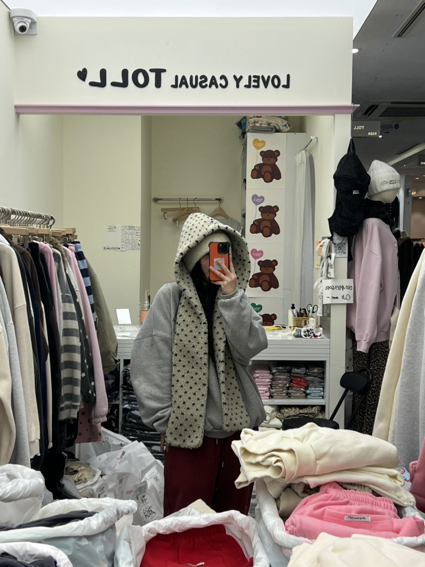 TOLL東大門㊣直郵女裝新款真品休閑25秋冬熱賣帽子圍巾連帽TOLL帽子