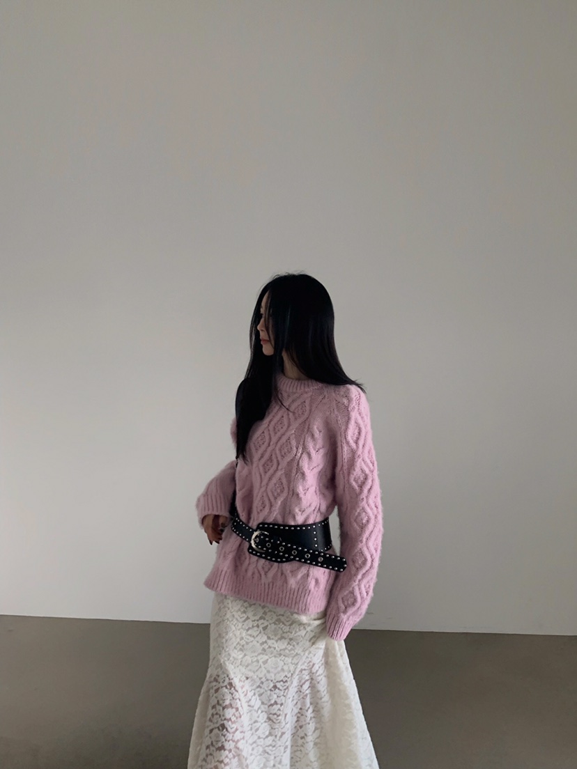 VERANDA韓國直郵㊣女士新款25秋冬職業休閑真品推薦時尚針織衫VERANDA針織衫