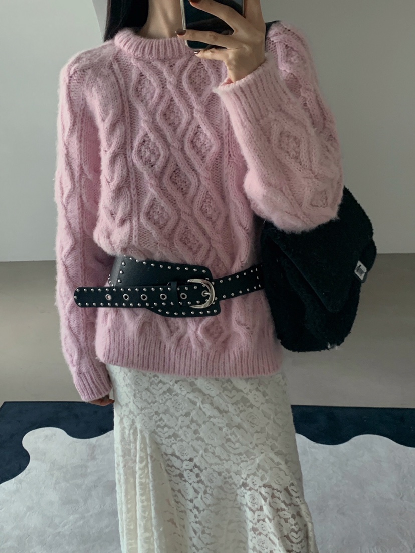 VERANDA韓國直郵㊣女士新款25秋冬職業休閑真品推薦時尚針織衫VERANDA針織衫