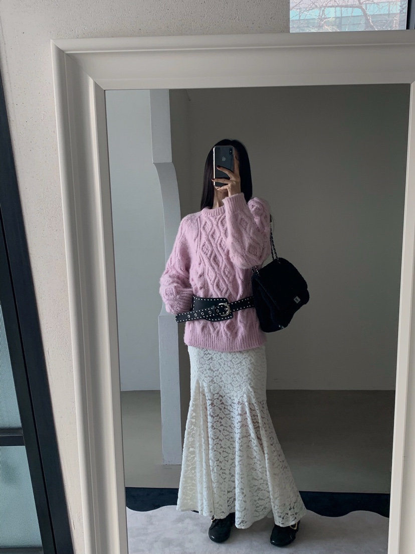 VERANDA韓國直郵㊣女士新款25秋冬職業休閑真品推薦時尚針織衫VERANDA針織衫