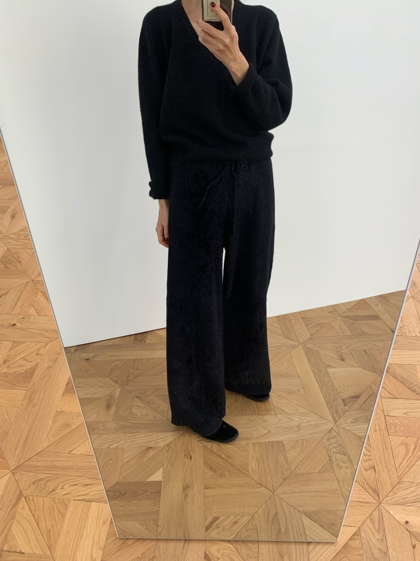 A Flan韓國直郵㊣女士新款推薦職業時尚25秋冬休閑褲針織褲A Flan休閑褲