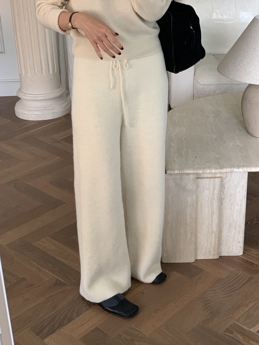 A Flan韓國直郵㊣女士新款推薦職業時尚25秋冬休閑褲針織褲A Flan休閑褲圖色4