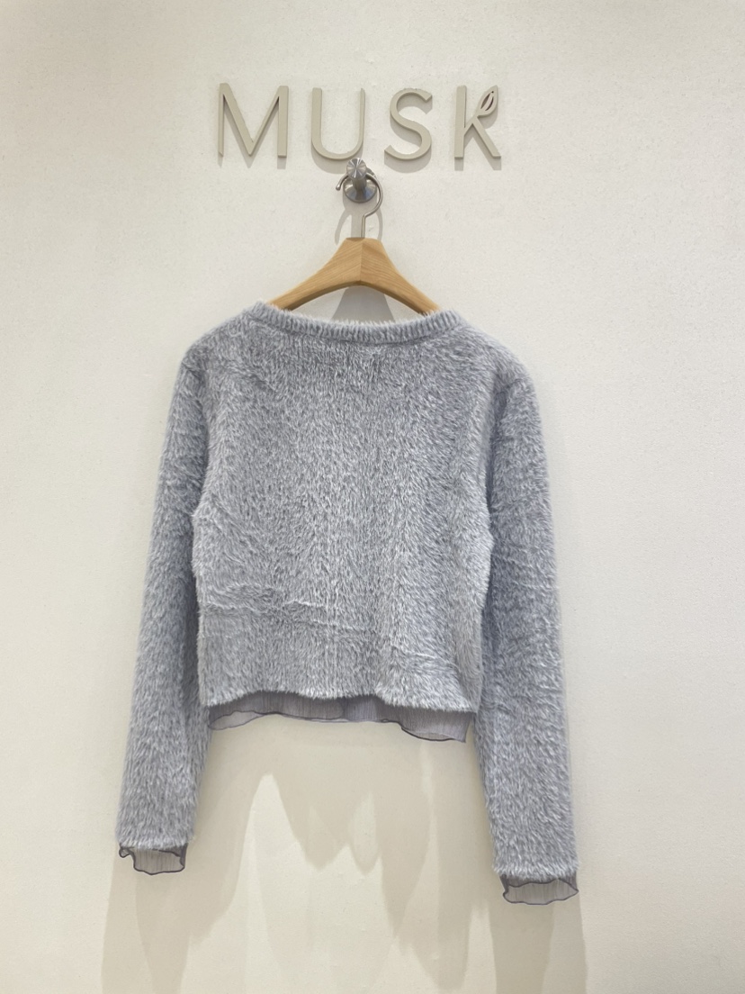 MUSK東大門㊣實拍女裝新款休閑推薦人氣襯衫蕾絲衫網眼開衫MUSK襯衫/蕾絲衫