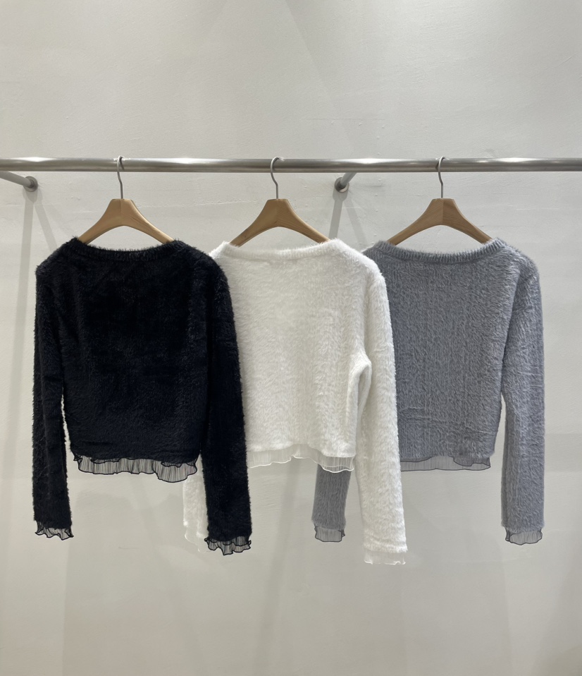 MUSK東大門㊣實拍女裝新款休閑推薦人氣襯衫蕾絲衫網眼開衫MUSK襯衫/蕾絲衫