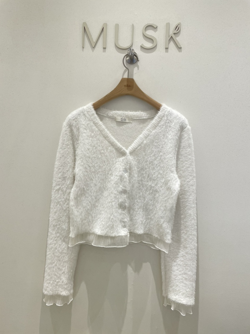 MUSK東大門㊣實拍女裝新款休閑推薦人氣襯衫蕾絲衫網眼開衫MUSK襯衫/蕾絲衫圖色1