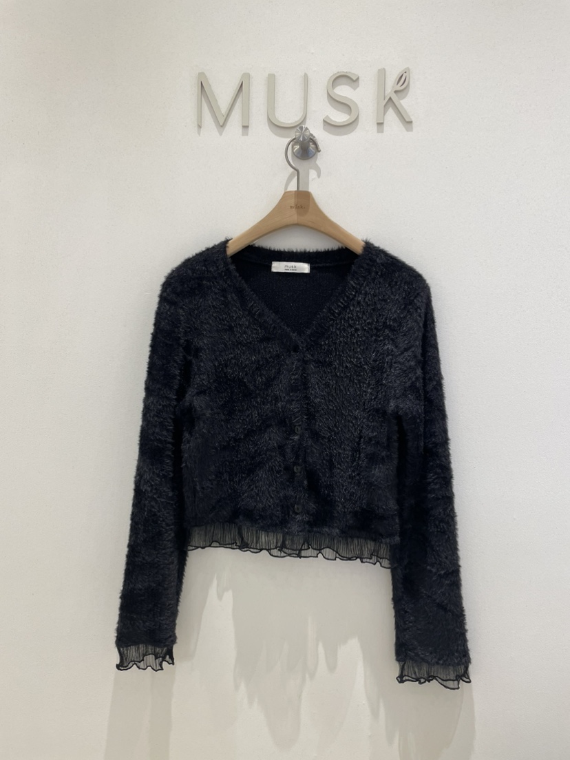 MUSK東大門㊣實拍女裝新款休閑推薦人氣襯衫蕾絲衫網眼開衫MUSK襯衫/蕾絲衫圖色2