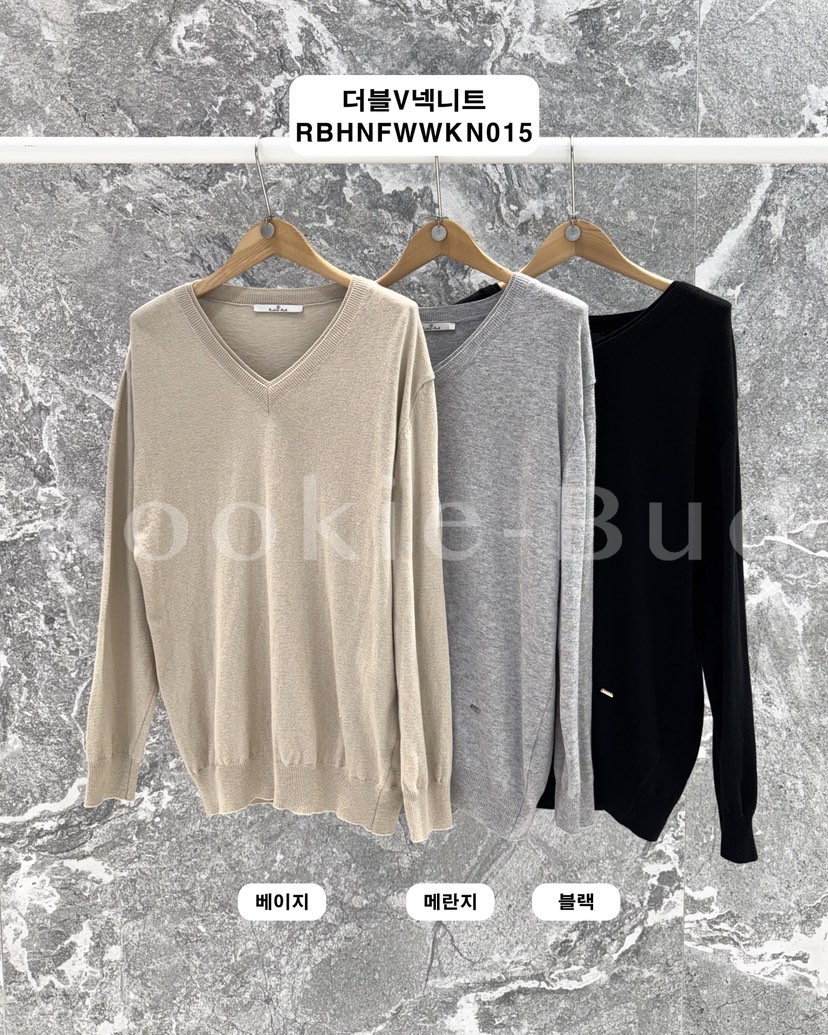 ROOKIE BUD東大門㊣代購女士新品職業時尚推薦人氣針織衫V領ROOKIE BUD-L針織衫