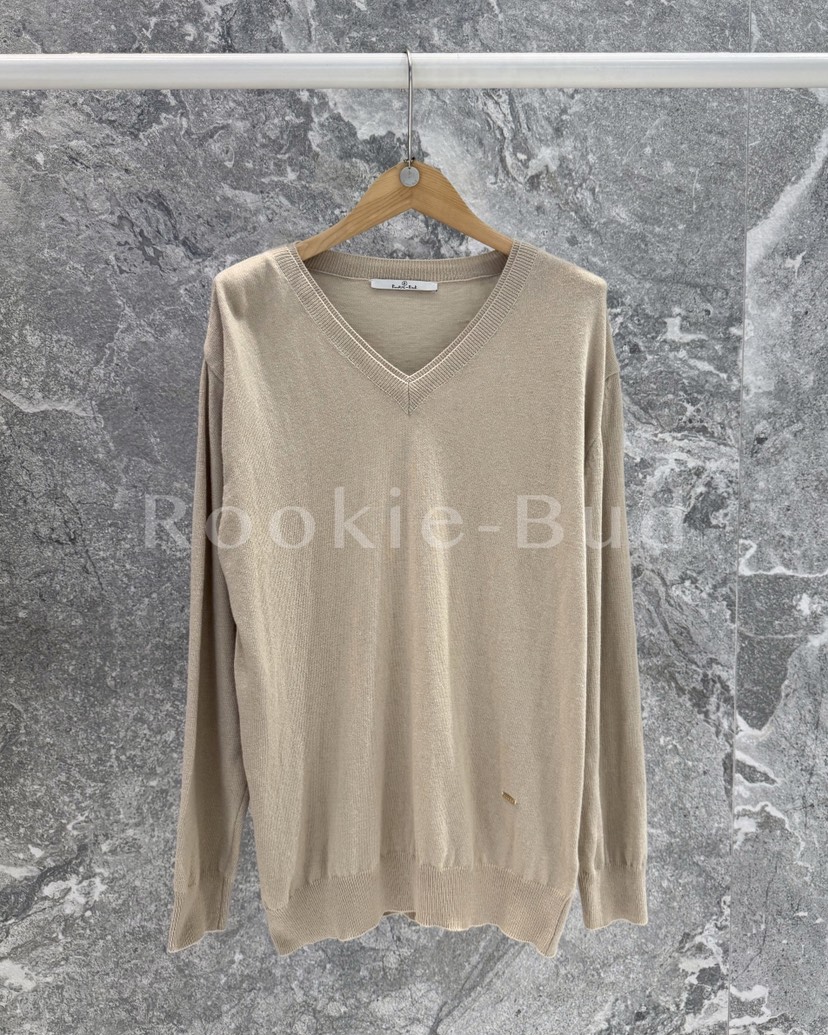 ROOKIE BUD東大門㊣代購女士新品職業時尚推薦人氣針織衫V領ROOKIE BUD-L針織衫圖色2