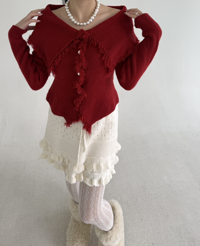 JENNY 1976東大門㊣代購女士新款25秋冬熱賣真品針織衫露肩JENNY 1976針織衫