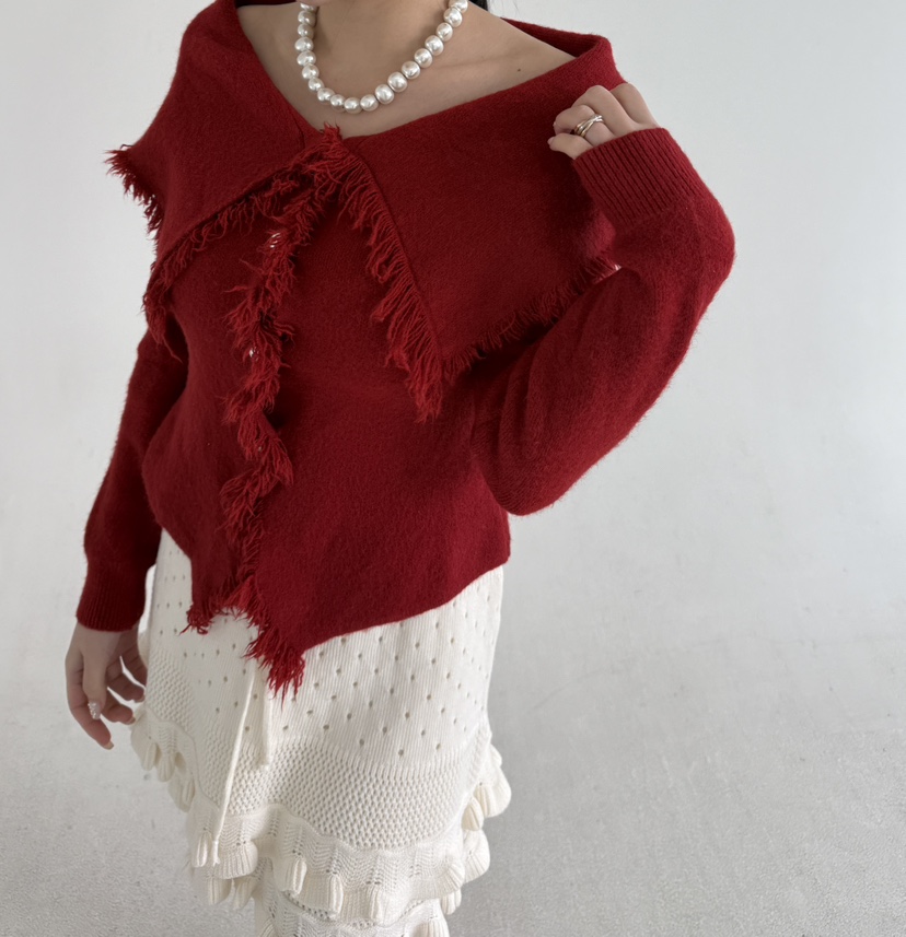 JENNY 1976東大門㊣代購女士新款25秋冬熱賣真品針織衫露肩JENNY 1976針織衫