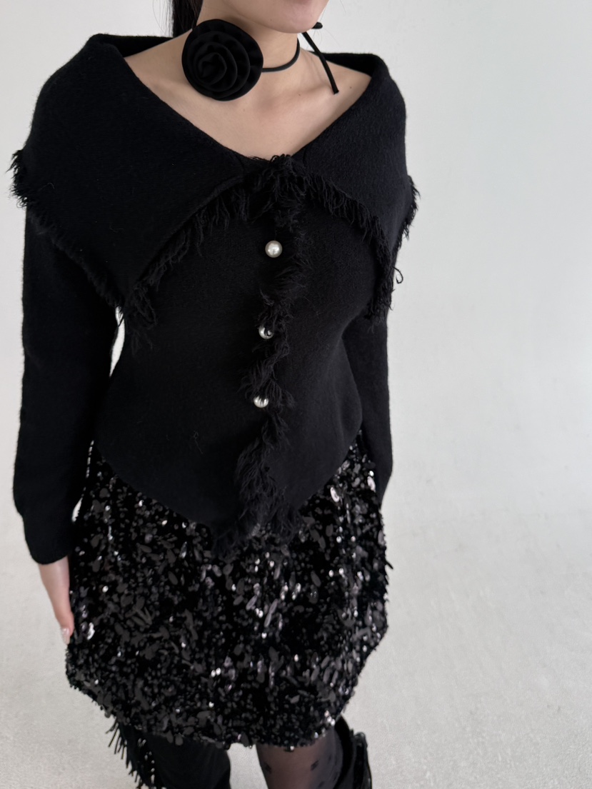 JENNY 1976東大門㊣代購女士新款25秋冬熱賣真品針織衫露肩JENNY 1976針織衫