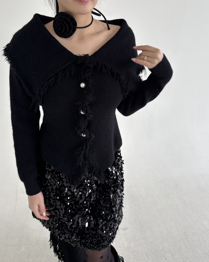 JENNY 1976東大門㊣代購女士新款25秋冬熱賣真品針織衫露肩JENNY 1976針織衫