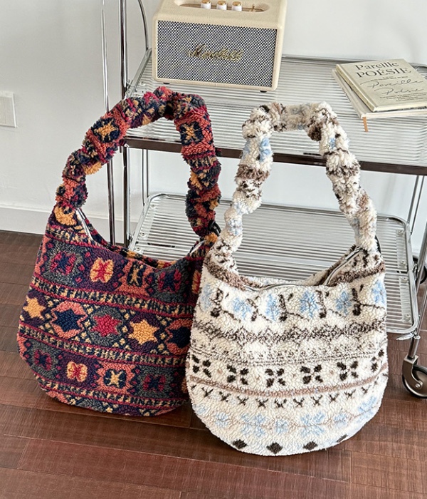 POSH BLUE韓國直郵㊣女裝新品熱賣時尚真品推薦單肩斜跨包絨POSH BLUE單肩/斜跨包