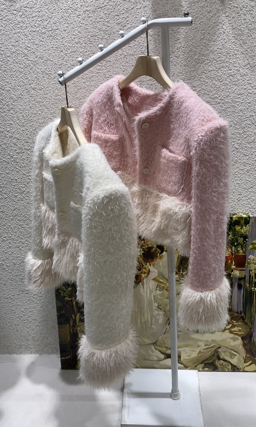 N BROWN韓國直郵㊣女士新品人氣熱賣推薦休閑時尚夾克安哥拉N BROWN夾克