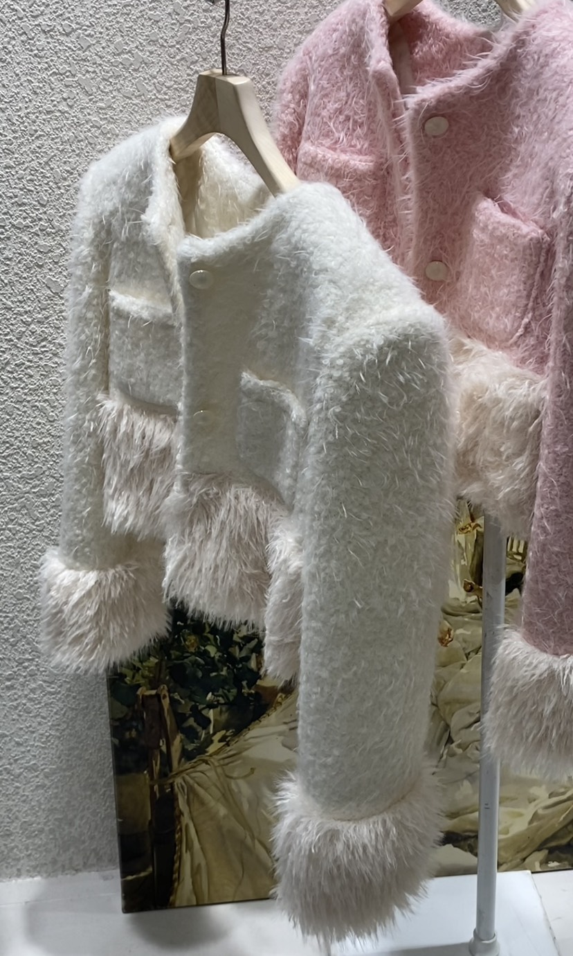 N BROWN韓國直郵㊣女士新品人氣熱賣推薦休閑時尚夾克安哥拉N BROWN夾克圖色2