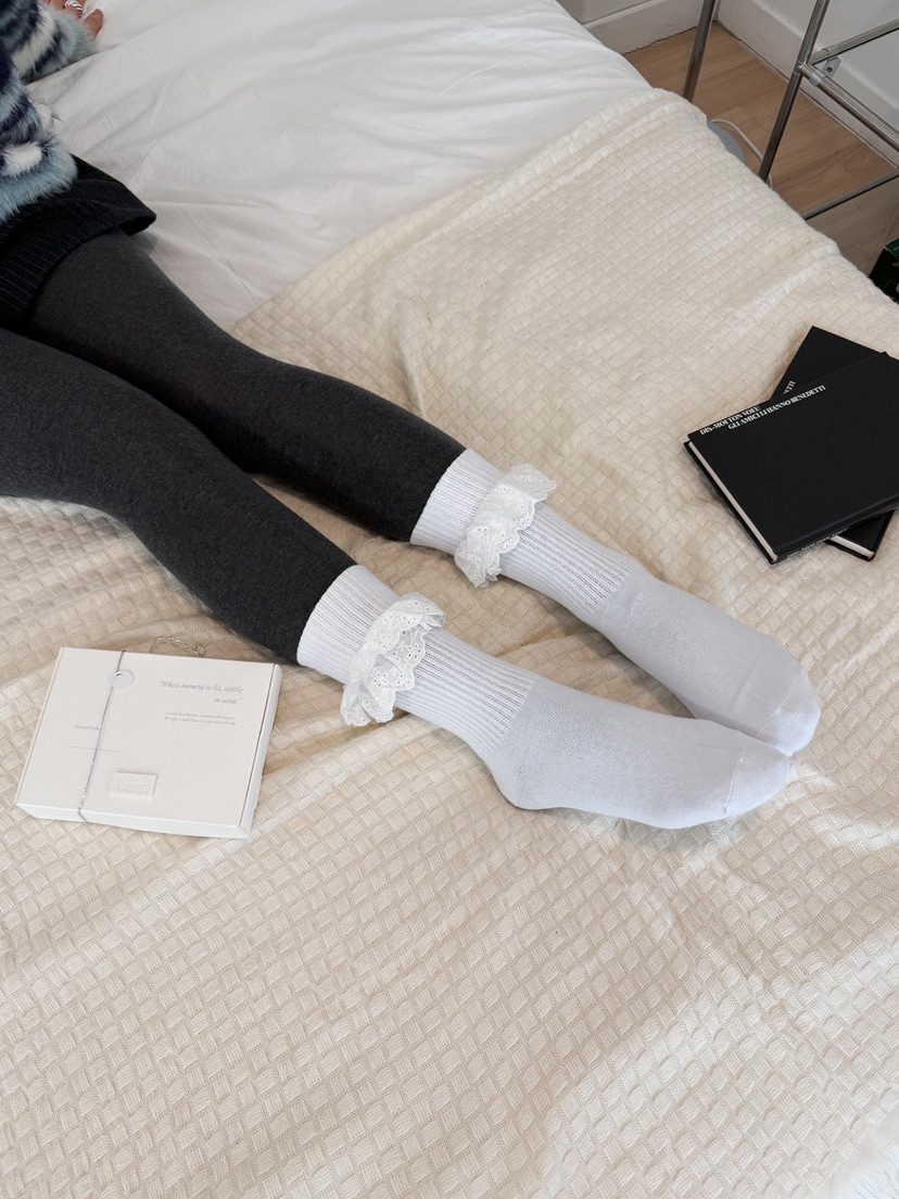 NICEALICE韓國代購㊣女士新品25秋冬真品人氣休閑推薦襪子蕾絲NICEALICE襪子
