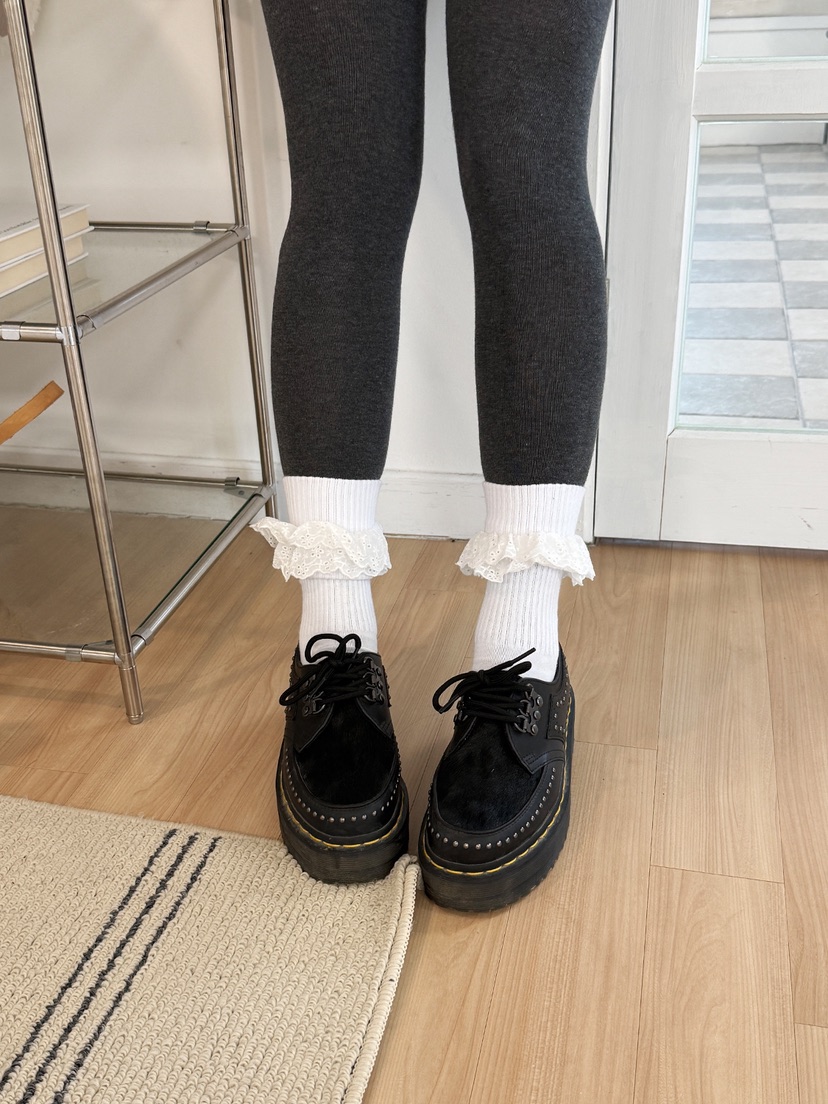 NICEALICE韓國代購㊣女士新品25秋冬真品人氣休閑推薦襪子蕾絲NICEALICE襪子