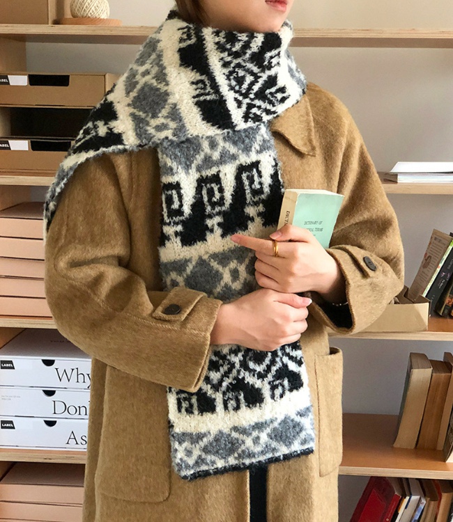 POSH BLUE東大門㊣代購女士新款休閑職業25秋冬熱賣圍巾披肩POSH BLUE圍巾/披肩圖色3