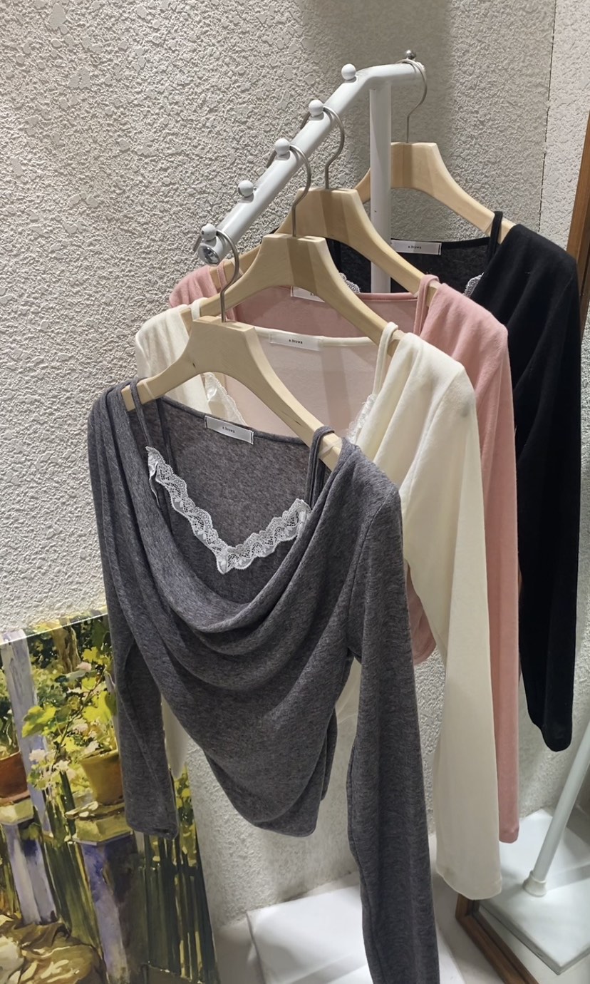 N BROWN東大門㊣代購女士新品職業25秋冬人氣熱賣真品長袖T恤N BROWN長袖T恤