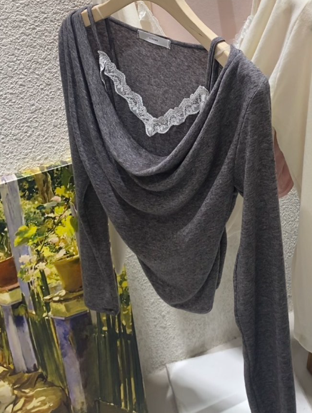 N BROWN東大門㊣代購女士新品職業25秋冬人氣熱賣真品長袖T恤N BROWN長袖T恤圖色4