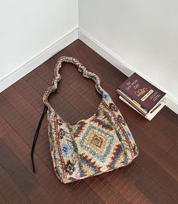 POSH BLUE東大門㊣代購女裝新款推薦熱賣休閑單肩斜跨包絨POSH BLUE單肩/斜跨包圖色1