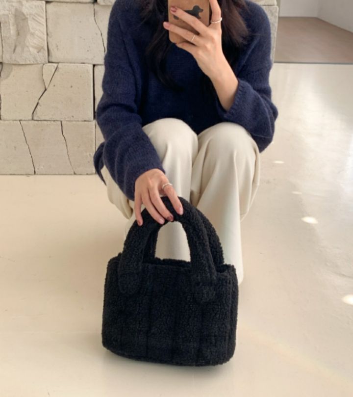 TROUVAILLE東大門㊣代購女士新款推薦真品人氣休閑25秋冬手提包TROUVAILLE手提包圖色1